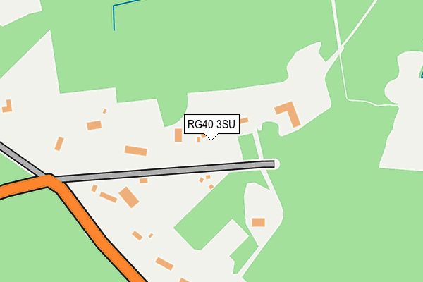 RG40 3SU map - OS OpenMap – Local (Ordnance Survey)