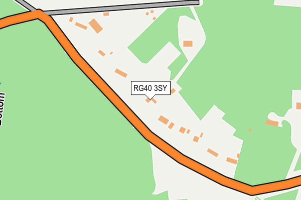 RG40 3SY map - OS OpenMap – Local (Ordnance Survey)
