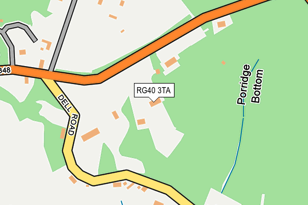 RG40 3TA map - OS OpenMap – Local (Ordnance Survey)
