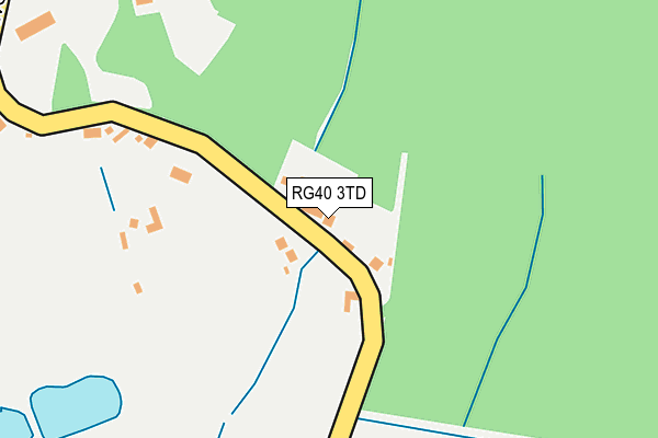 RG40 3TD map - OS OpenMap – Local (Ordnance Survey)