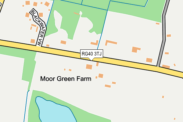 RG40 3TJ map - OS OpenMap – Local (Ordnance Survey)