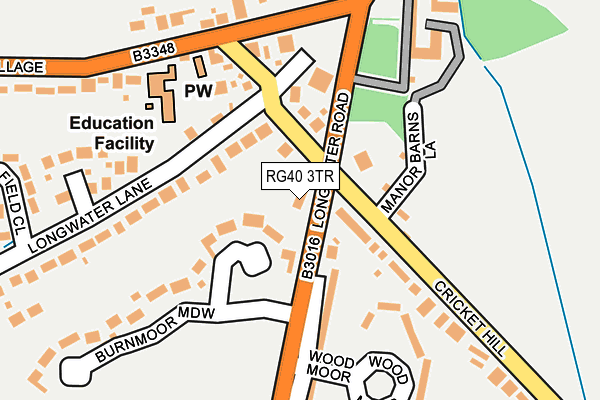 RG40 3TR map - OS OpenMap – Local (Ordnance Survey)