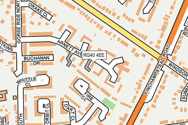 RG40 4EE map - OS OpenMap – Local (Ordnance Survey)