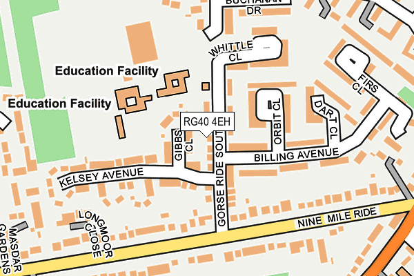 RG40 4EH map - OS OpenMap – Local (Ordnance Survey)