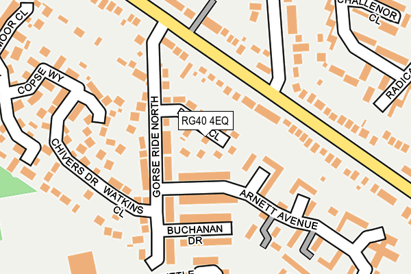 RG40 4EQ map - OS OpenMap – Local (Ordnance Survey)