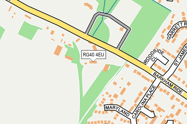 RG40 4EU map - OS OpenMap – Local (Ordnance Survey)