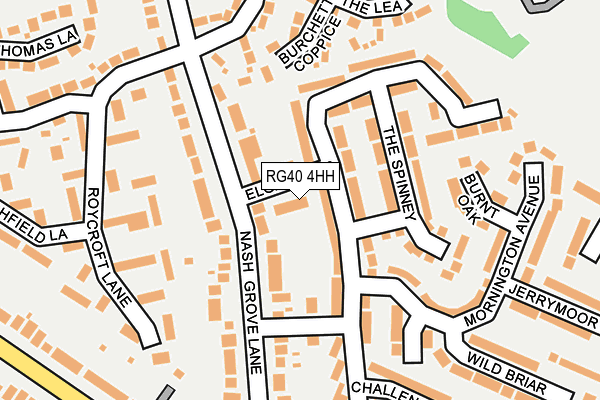 RG40 4HH map - OS OpenMap – Local (Ordnance Survey)