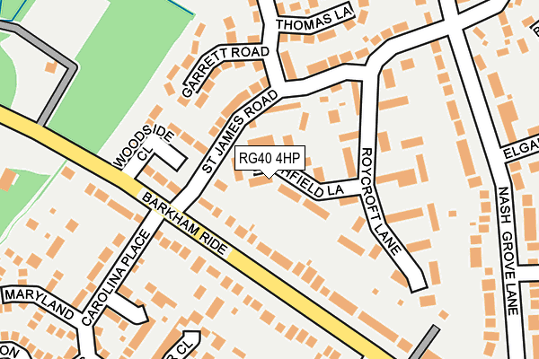 RG40 4HP map - OS OpenMap – Local (Ordnance Survey)