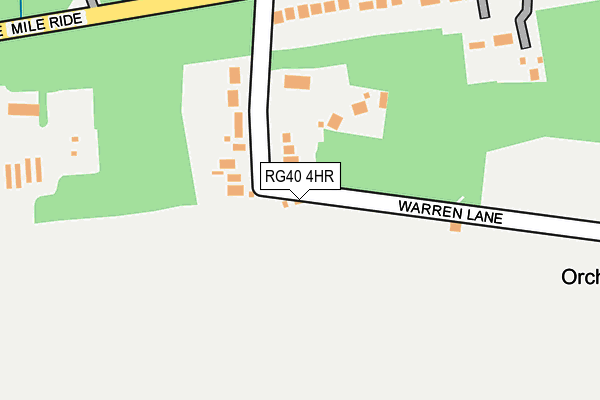 RG40 4HR map - OS OpenMap – Local (Ordnance Survey)