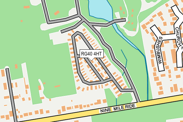 RG40 4HT map - OS OpenMap – Local (Ordnance Survey)
