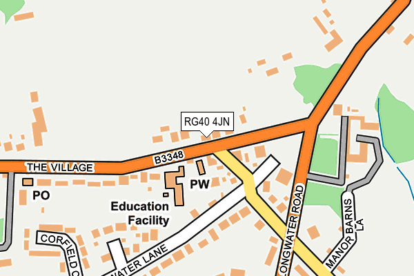 RG40 4JN map - OS OpenMap – Local (Ordnance Survey)