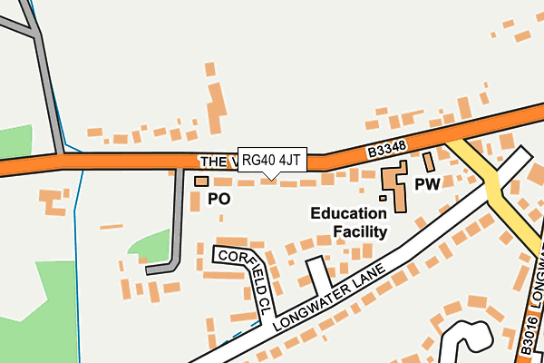 RG40 4JT map - OS OpenMap – Local (Ordnance Survey)