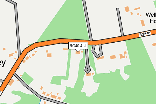 RG40 4LJ map - OS OpenMap – Local (Ordnance Survey)