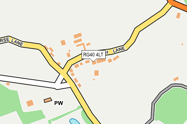 RG40 4LT map - OS OpenMap – Local (Ordnance Survey)
