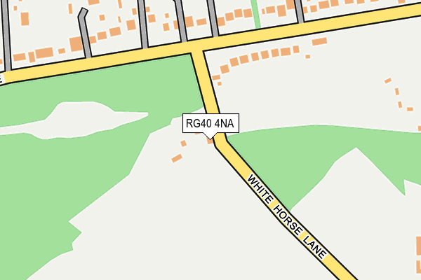 RG40 4NA map - OS OpenMap – Local (Ordnance Survey)