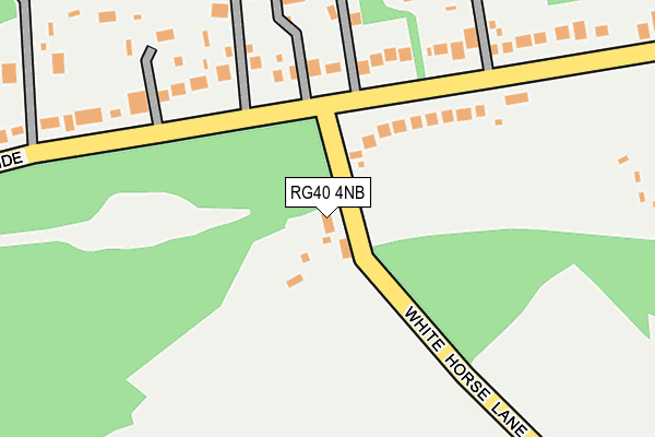 RG40 4NB map - OS OpenMap – Local (Ordnance Survey)