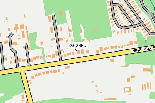 RG40 4ND map - OS OpenMap – Local (Ordnance Survey)