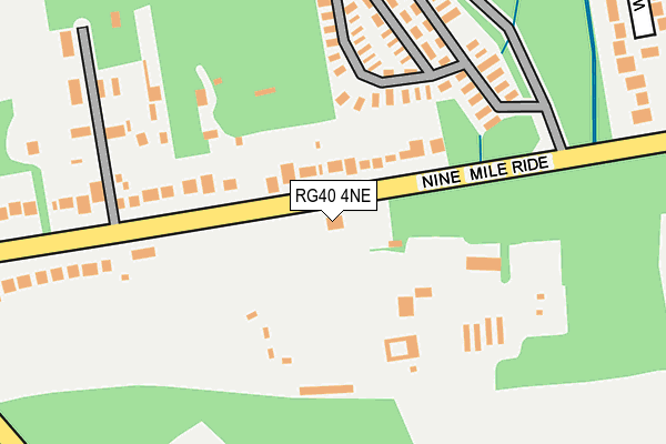 RG40 4NE map - OS OpenMap – Local (Ordnance Survey)