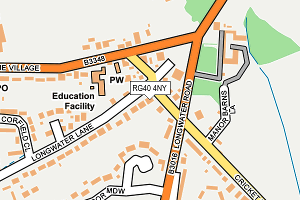 RG40 4NY map - OS OpenMap – Local (Ordnance Survey)