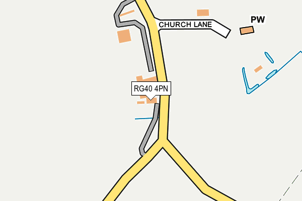 RG40 4PN map - OS OpenMap – Local (Ordnance Survey)