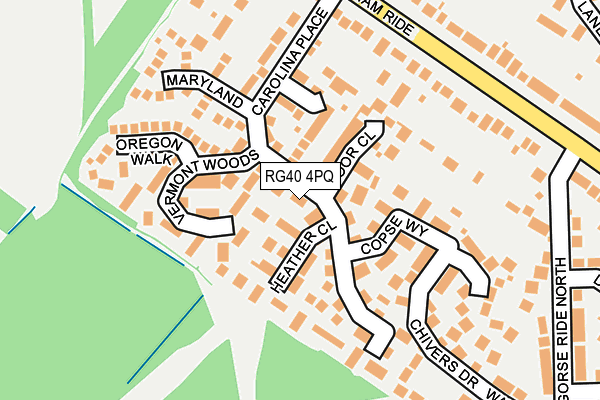 RG40 4PQ map - OS OpenMap – Local (Ordnance Survey)