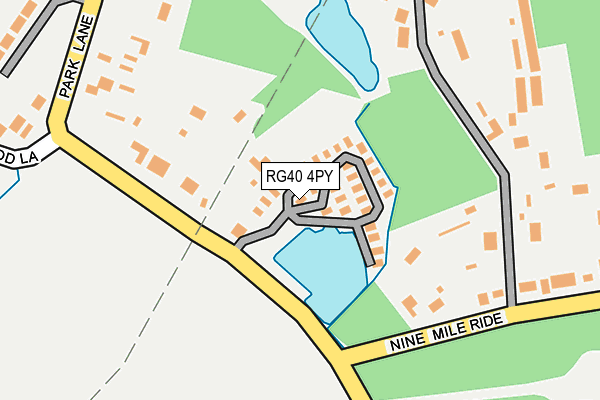 RG40 4PY map - OS OpenMap – Local (Ordnance Survey)