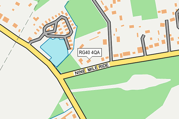 RG40 4QA map - OS OpenMap – Local (Ordnance Survey)