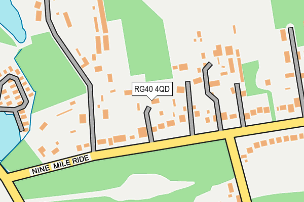 RG40 4QD map - OS OpenMap – Local (Ordnance Survey)