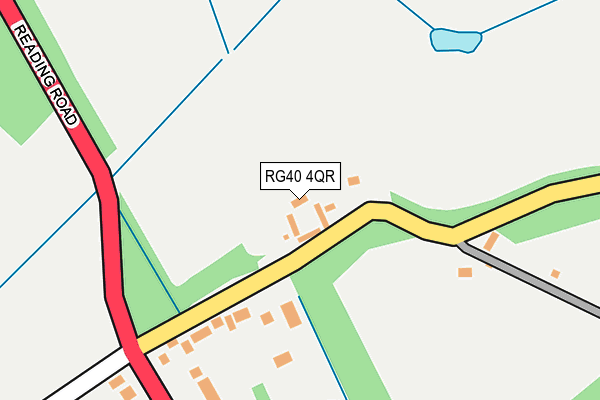 RG40 4QR map - OS OpenMap – Local (Ordnance Survey)