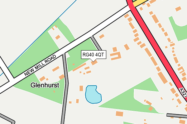 RG40 4QT map - OS OpenMap – Local (Ordnance Survey)