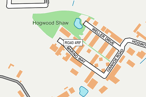RG40 4RF map - OS OpenMap – Local (Ordnance Survey)
