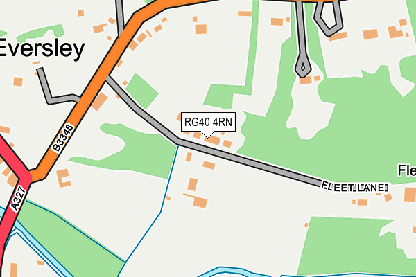 RG40 4RN map - OS OpenMap – Local (Ordnance Survey)