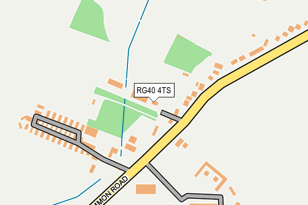RG40 4TS map - OS OpenMap – Local (Ordnance Survey)