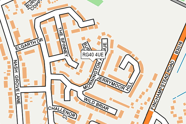 RG40 4UE map - OS OpenMap – Local (Ordnance Survey)