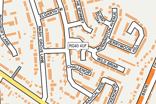 RG40 4UF map - OS OpenMap – Local (Ordnance Survey)