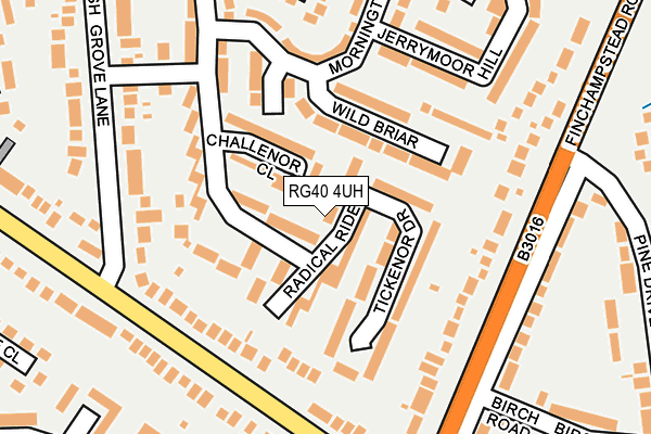RG40 4UH map - OS OpenMap – Local (Ordnance Survey)