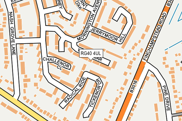 RG40 4UL map - OS OpenMap – Local (Ordnance Survey)