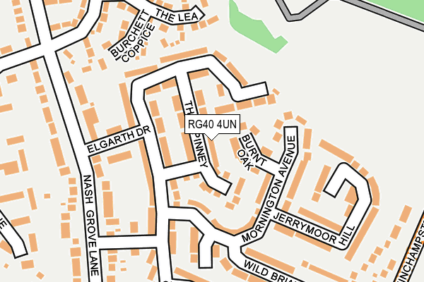 RG40 4UN map - OS OpenMap – Local (Ordnance Survey)