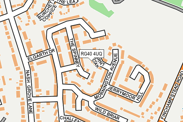 RG40 4UQ map - OS OpenMap – Local (Ordnance Survey)