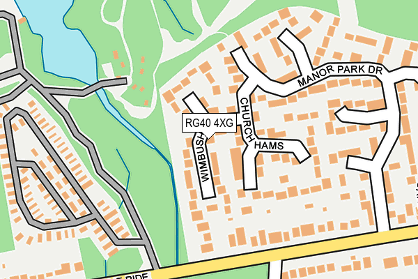 RG40 4XG map - OS OpenMap – Local (Ordnance Survey)