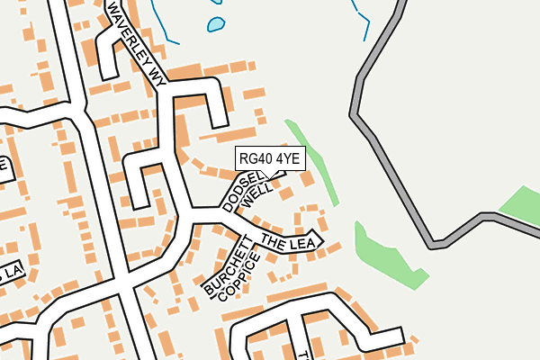 RG40 4YE map - OS OpenMap – Local (Ordnance Survey)