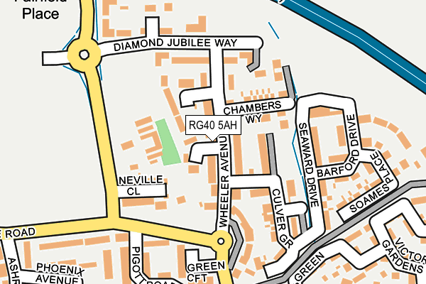 RG40 5AH map - OS OpenMap – Local (Ordnance Survey)