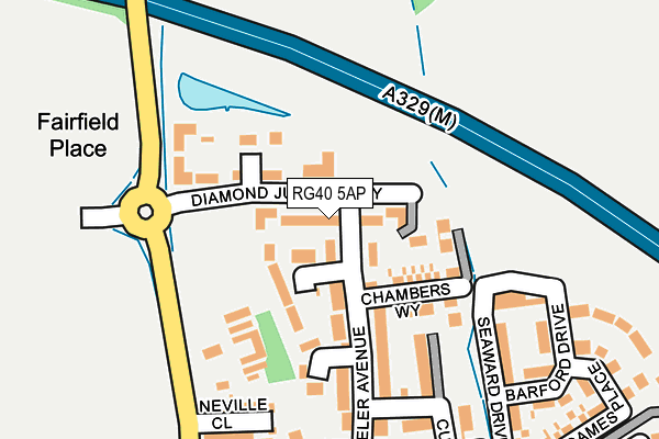 RG40 5AP map - OS OpenMap – Local (Ordnance Survey)