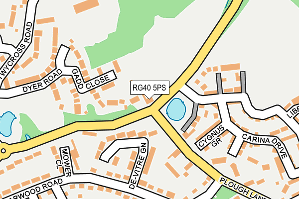 RG40 5PS map - OS OpenMap – Local (Ordnance Survey)