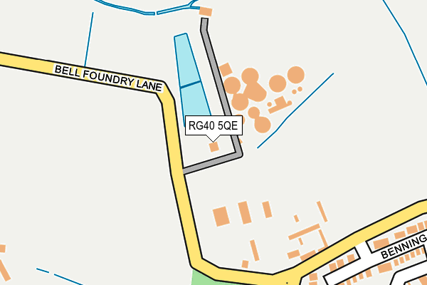 RG40 5QE map - OS OpenMap – Local (Ordnance Survey)