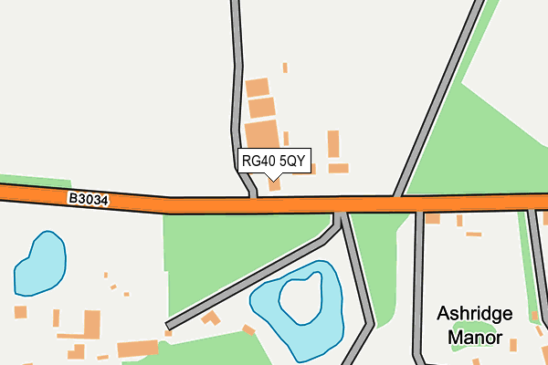 RG40 5QY map - OS OpenMap – Local (Ordnance Survey)