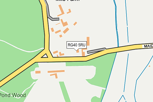 RG40 5RU map - OS OpenMap – Local (Ordnance Survey)