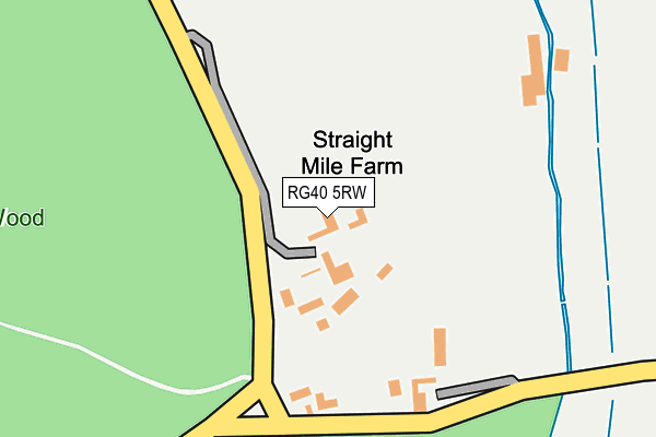 RG40 5RW map - OS OpenMap – Local (Ordnance Survey)