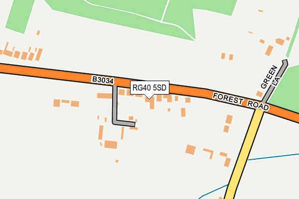 RG40 5SD map - OS OpenMap – Local (Ordnance Survey)