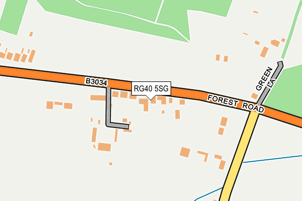 RG40 5SG map - OS OpenMap – Local (Ordnance Survey)